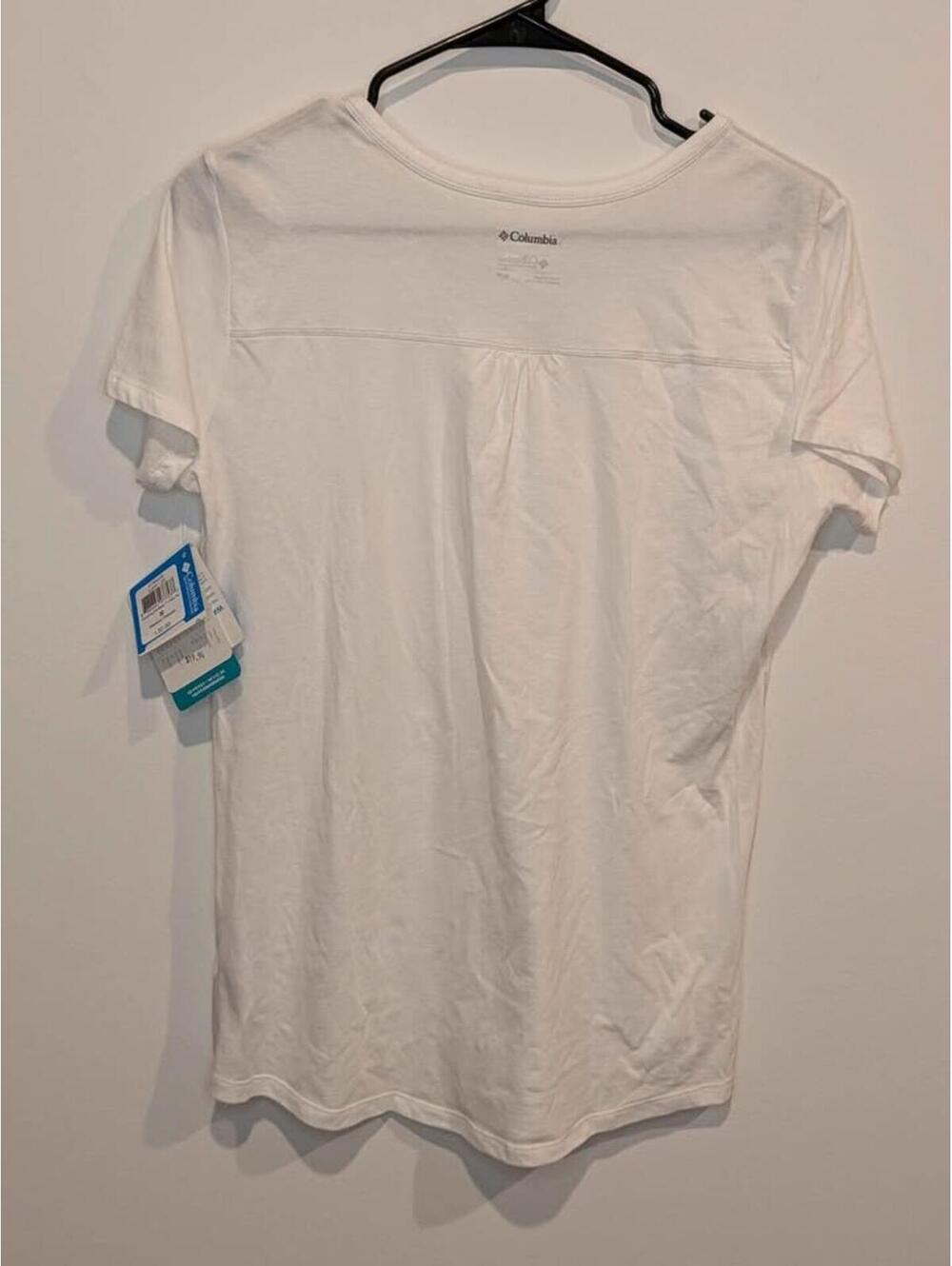 New Columbia OMNI-WICK Women's Short Sleeve V-Neck Tee M/M - Picture 4 of 6